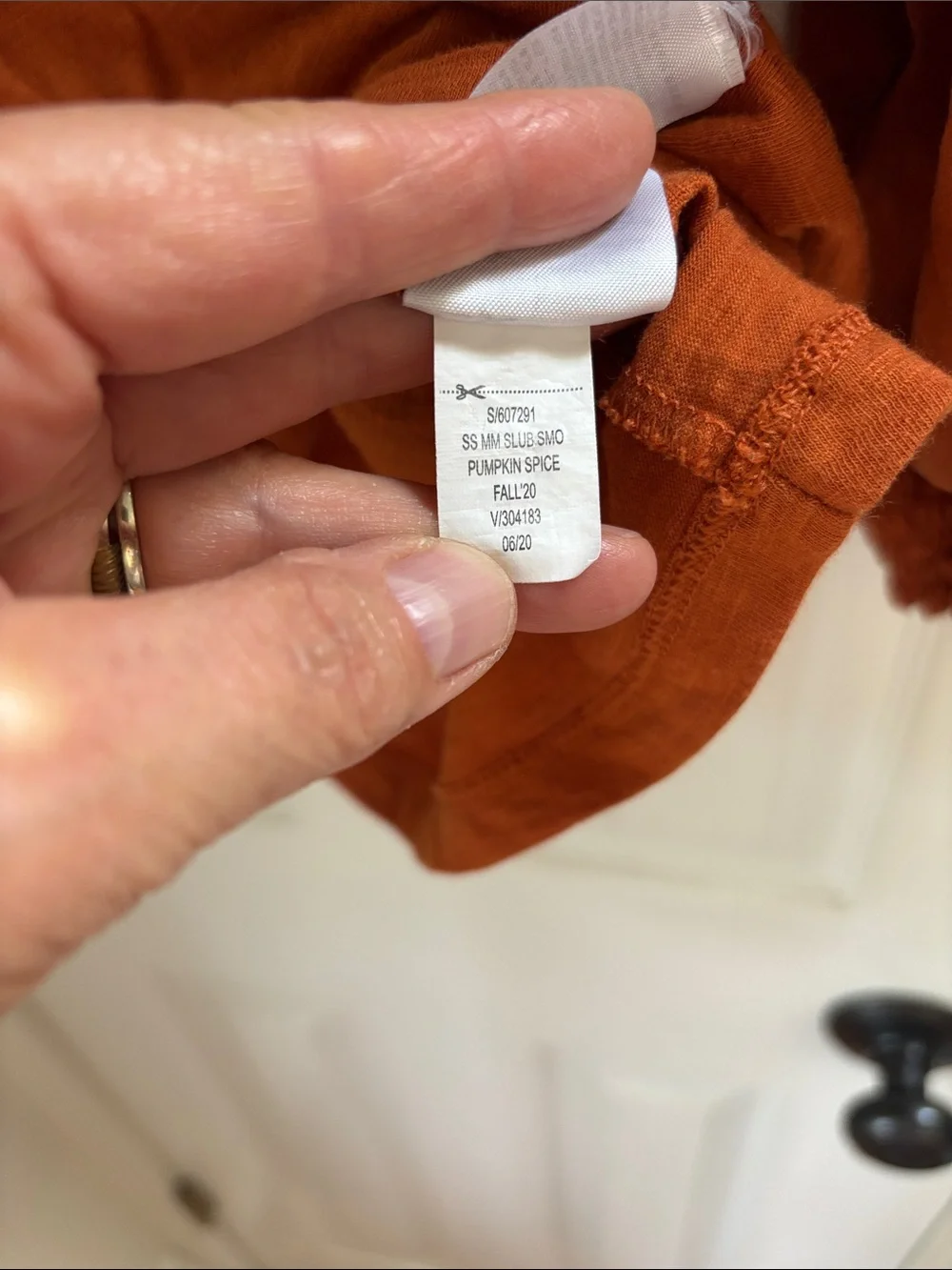Banana Republic Rust Orange Puff-Sleeve Women's Top